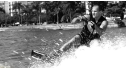 Junior Dos Santos "entrenando" en el agua