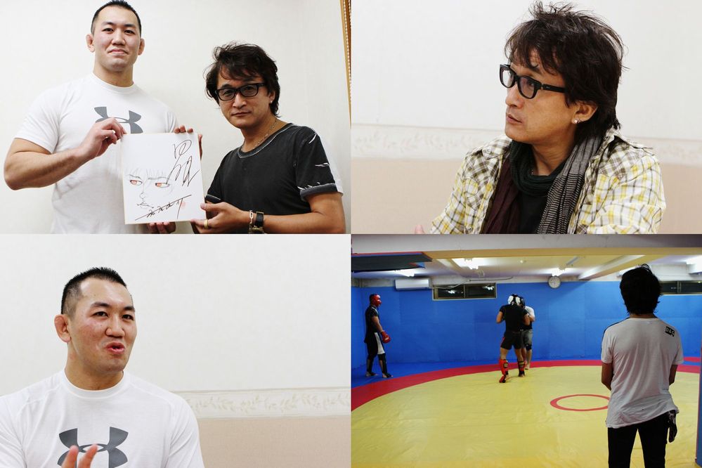 板垣恵介氏が岡見勇信と存分に語り勝った(C)MMAPLANET