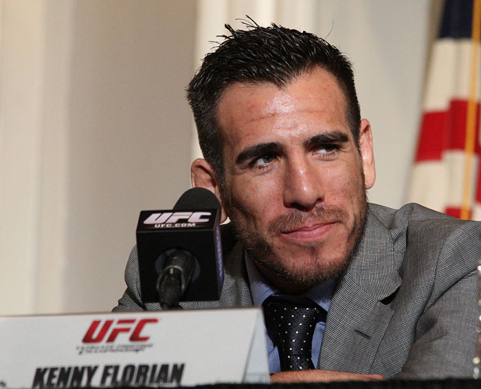 UFC 118 Press Conference: Kenny Florian. 
Photo by Josh Hedges.