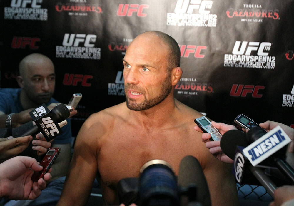 UFC118: Aug. 26th Boston, MA. Randy Couture at open workouts. (Photo by Josh Hedges/Zuffa LLC via Getty Images)