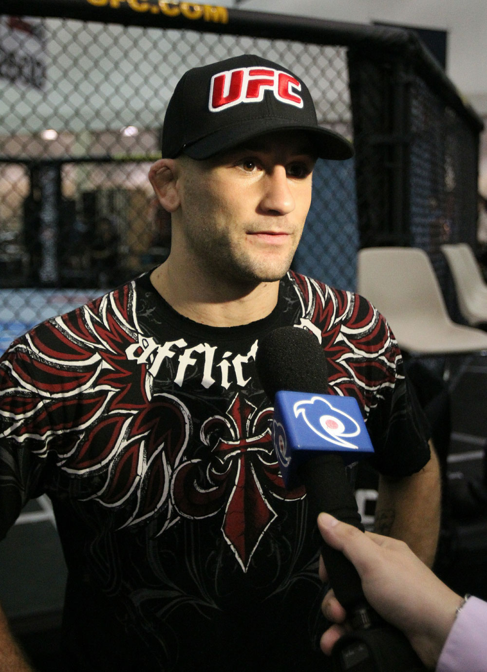 UFC118: Aug. 26th Boston, MA. Frankie Edgar at open workouts. (Photo by Josh Hedges/Zuffa LLC via Getty Images)