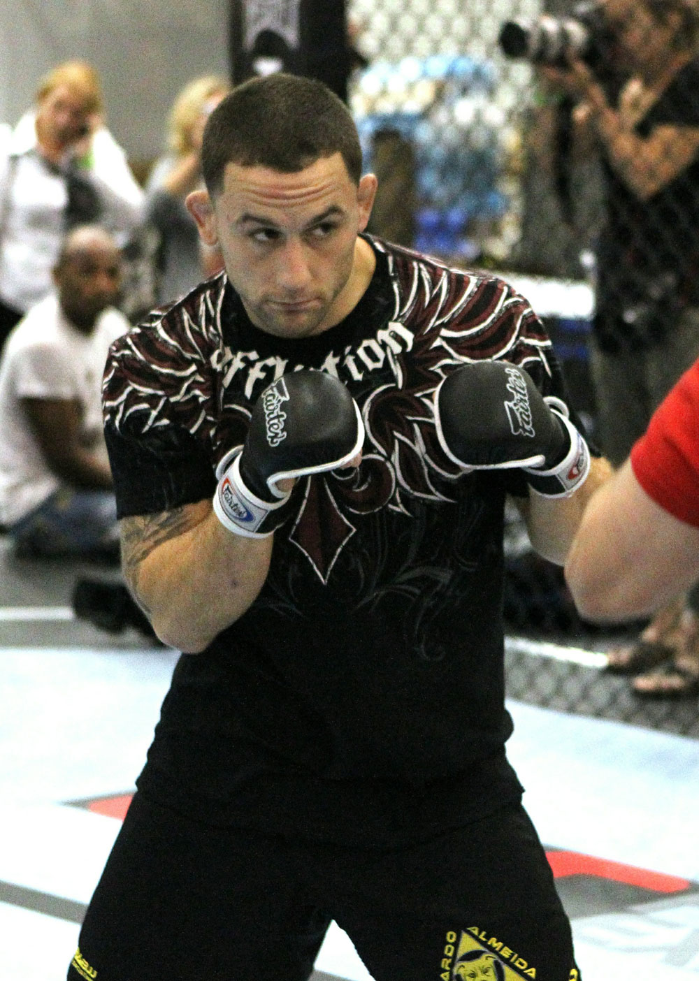 UFC118: Aug. 26th Boston, MA. Frankie Edgar at open workouts. (Photo by Josh Hedges/Zuffa LLC via Getty Images)