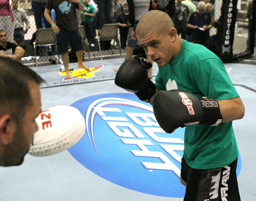 UFC118: Aug. 26th Boston, MA. Open workouts. (Photo by Josh Hedges/Zuffa LLC via Getty Images)