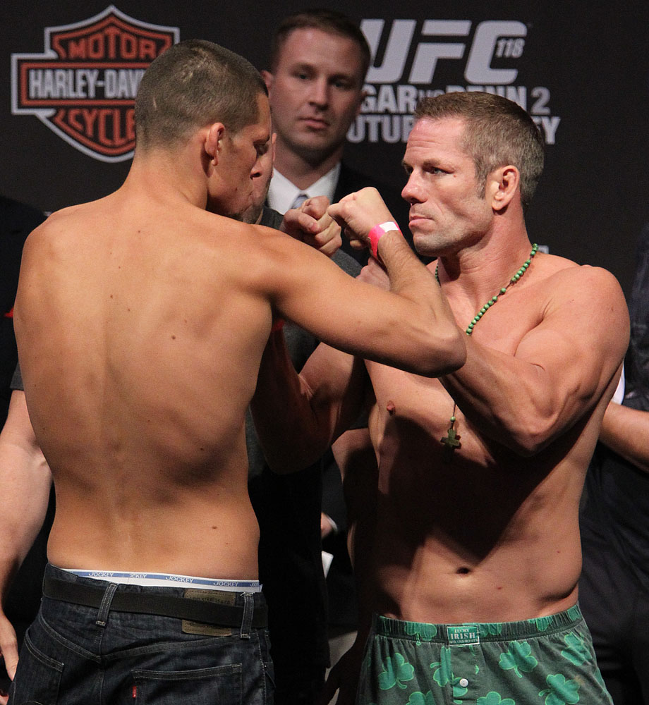 UFC118 weigh-ins Diaz vs. Davis