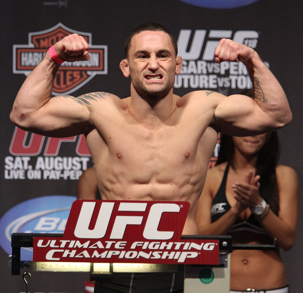 UFC118 weigh-ins Frankie Edgar