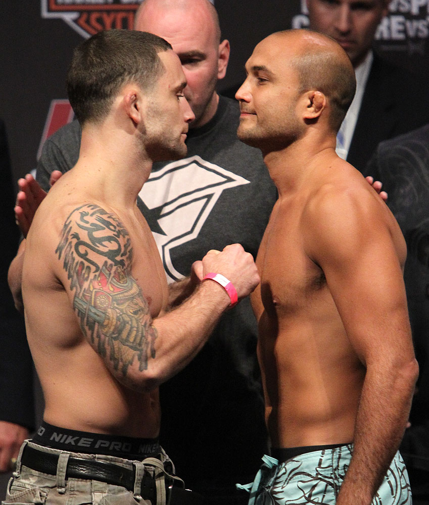 UFC118 weigh-ins Edgar vs. Penn 2