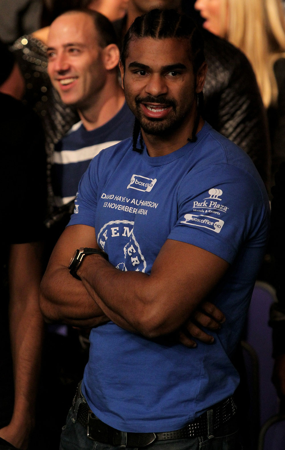 UFC 120: Boxer David Hayes watches the Kongo vs. Browne fight