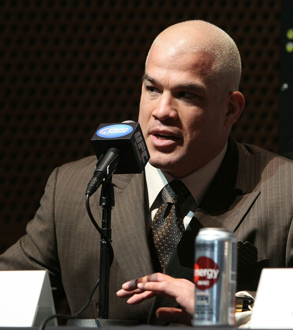 Former light heavyweight champion Tito Ortiz at the UFC 121 pre-fight press conference at the Walt Disney Concert Hall on October, 20 2010 in Los Angeles, California.