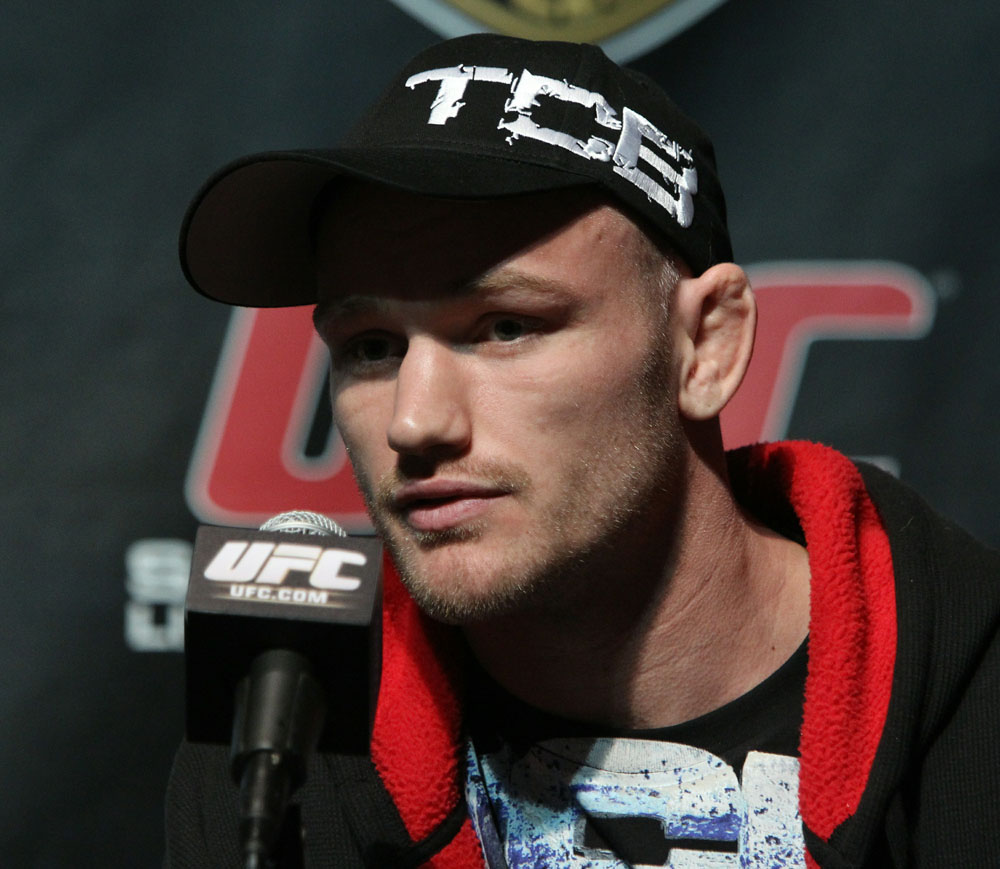 Welterweight fighter Martin Kampmann at the UFC 121 pre-fight press conference at the Walt Disney Concert Hall on October, 20 2010 in Los Angeles, California.
