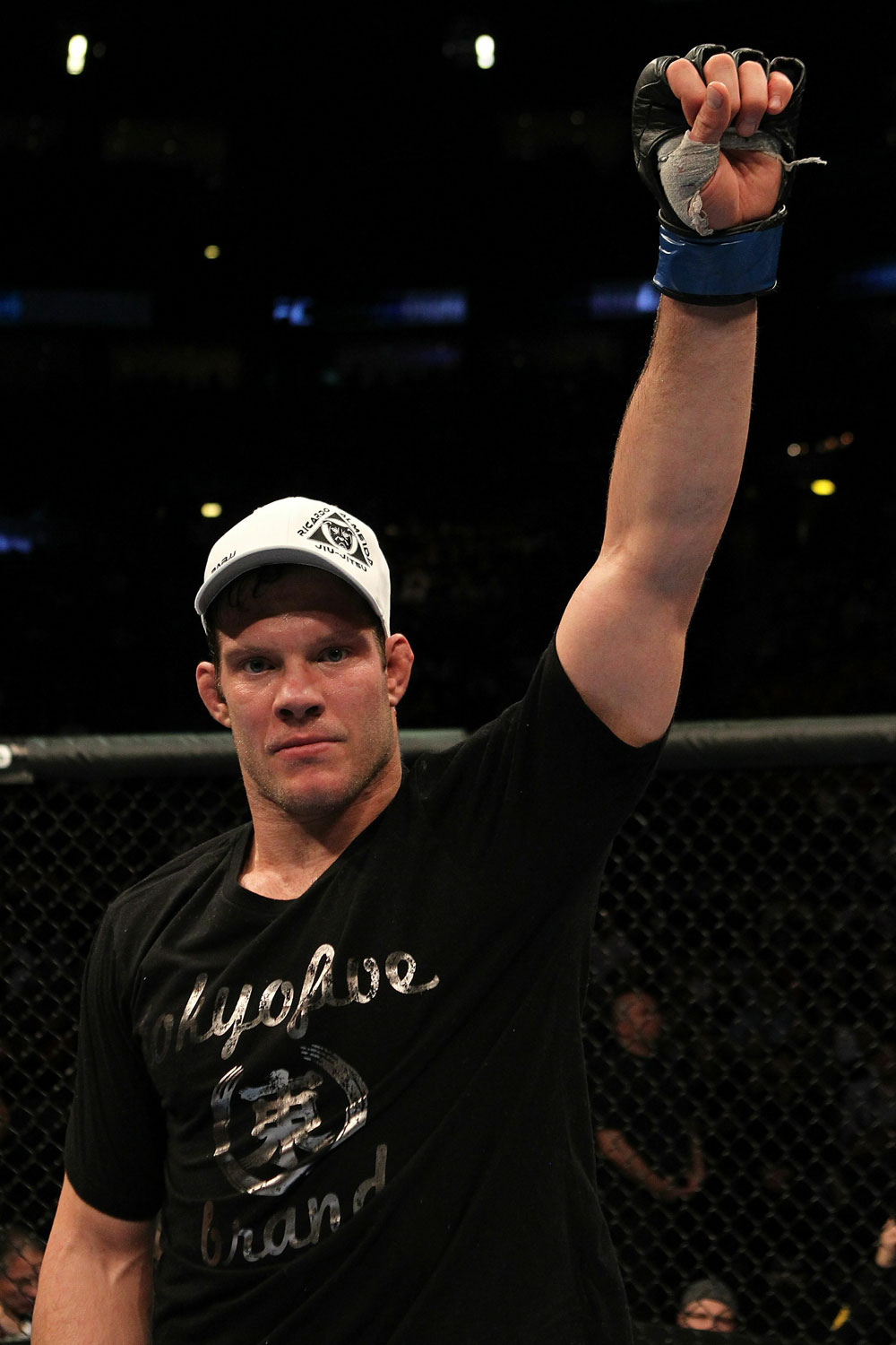 UFC 124: Ricardo Almeida celebrates his win.