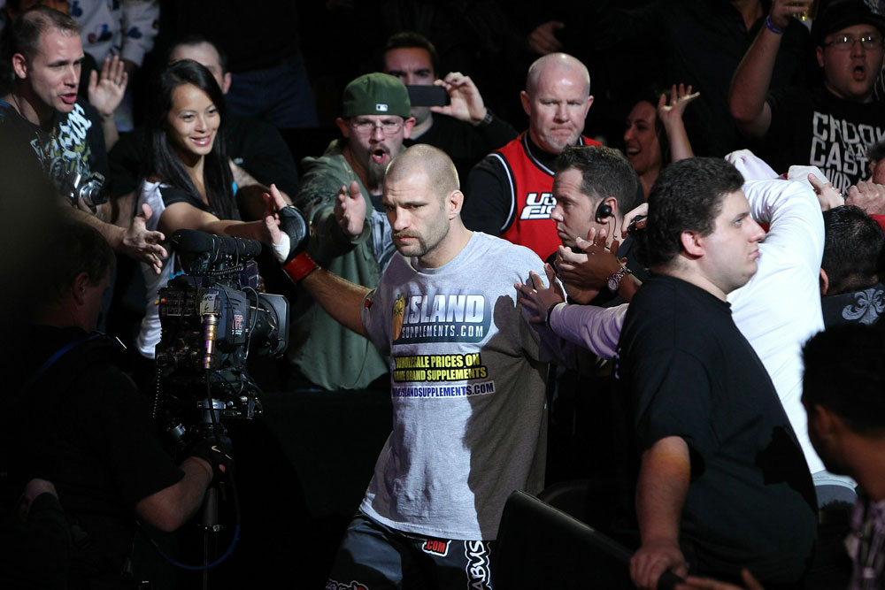 UFC 124: Joe Doerksen enters the ring