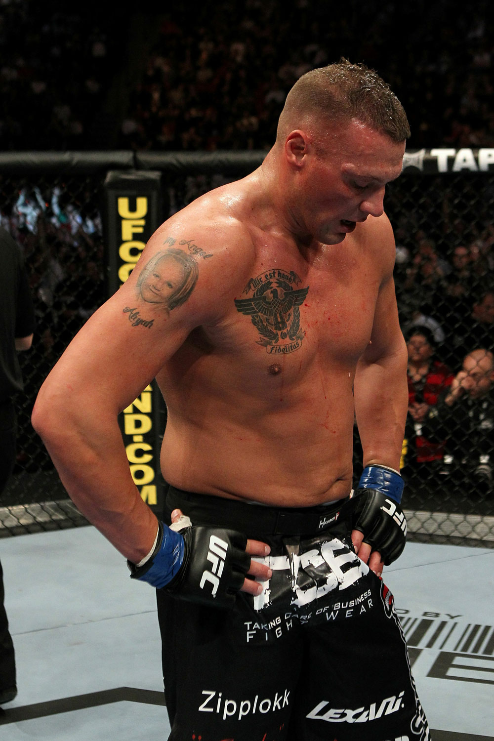 UFC 124: McCorkle after his loss to Struve.