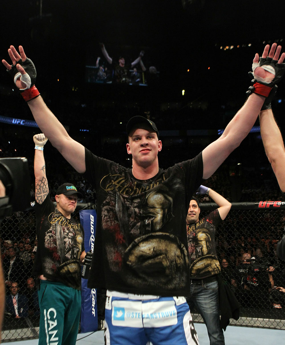 UFC 124: Stefan Struve after his win.