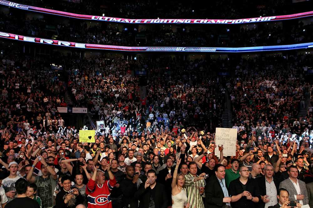 UFC 124: The crowd in Montreal