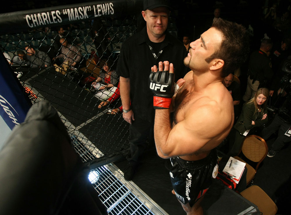 UFC 125: Phil Baroni enters the ring.