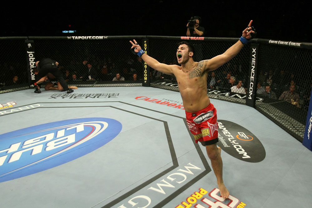 UFC 125: Brad Tavares celebrates his win.