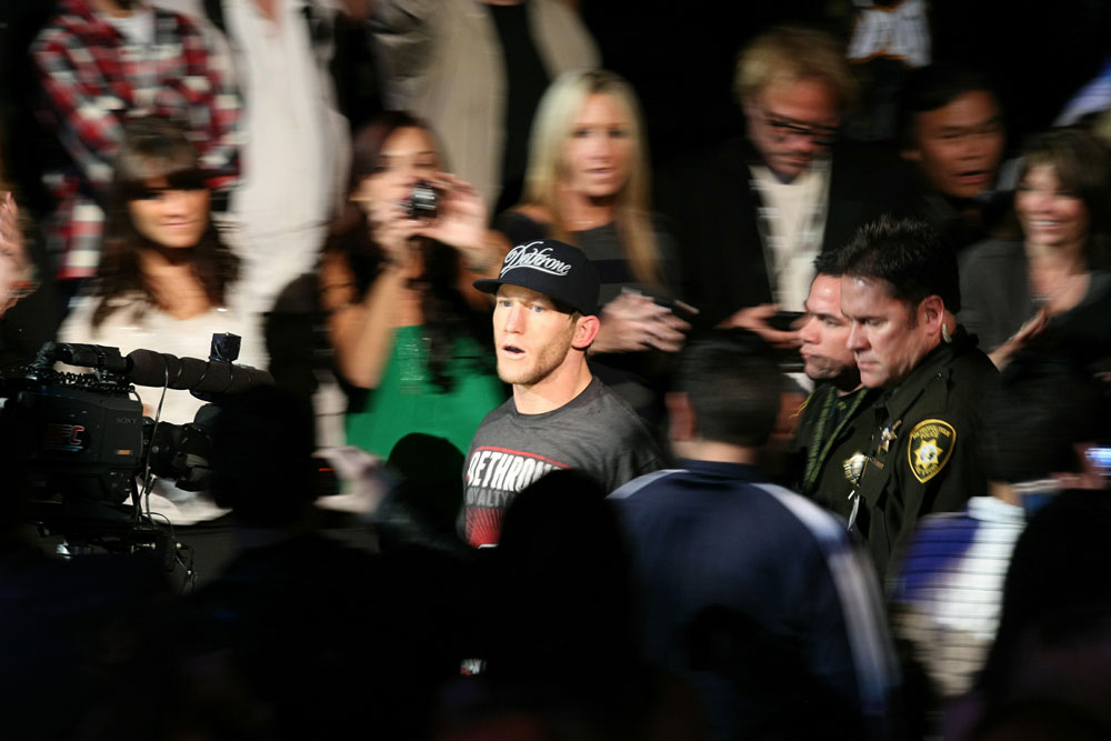 UFC 125: Gray Maynard enters the ring.