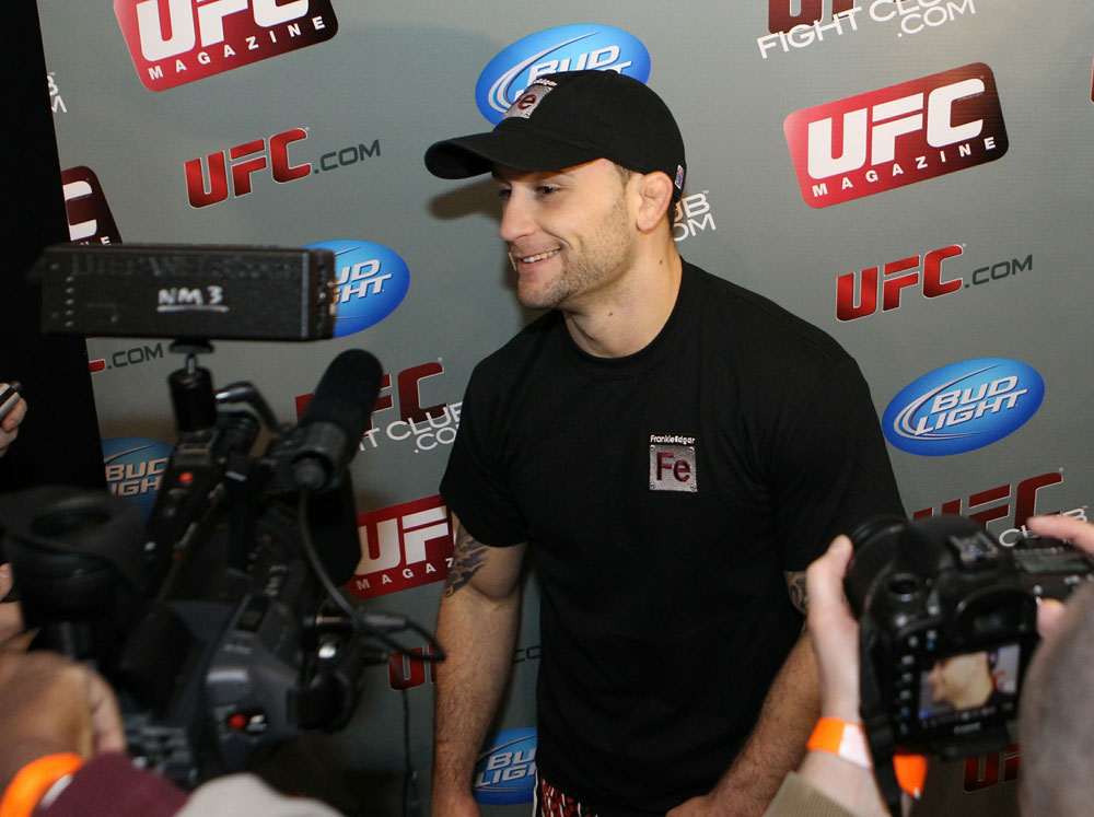 Frankie Edgar at the UFC 125 Open Workouts.