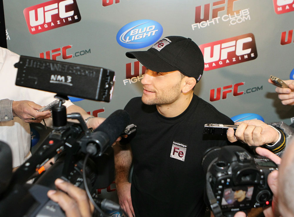 Frankie Edgar at the UFC 125 Open Workouts.