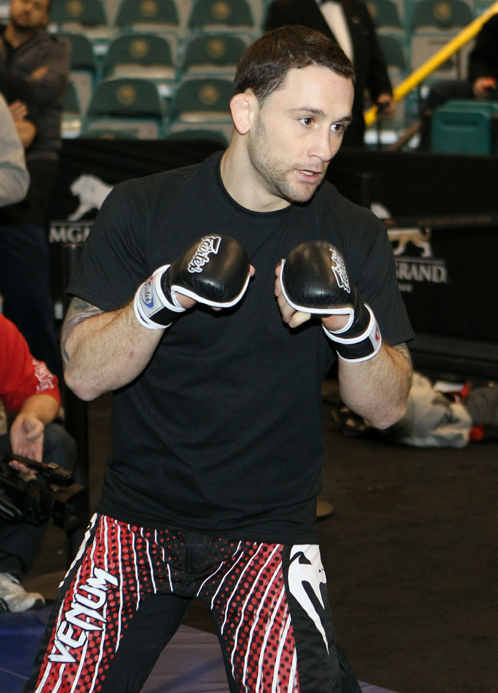Frankie Edgar at the UFC 125 Open Workouts.