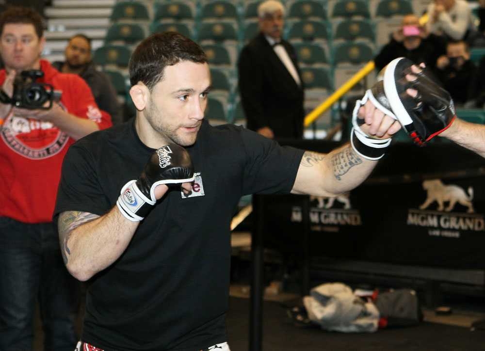 Frankie Edgar at the UFC 125 Open Workouts.
