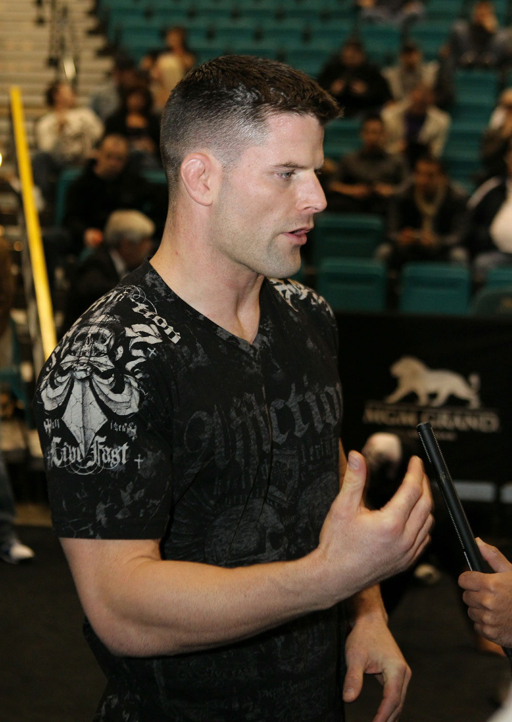 Brian Stann at the UFC 125 Open Workouts.