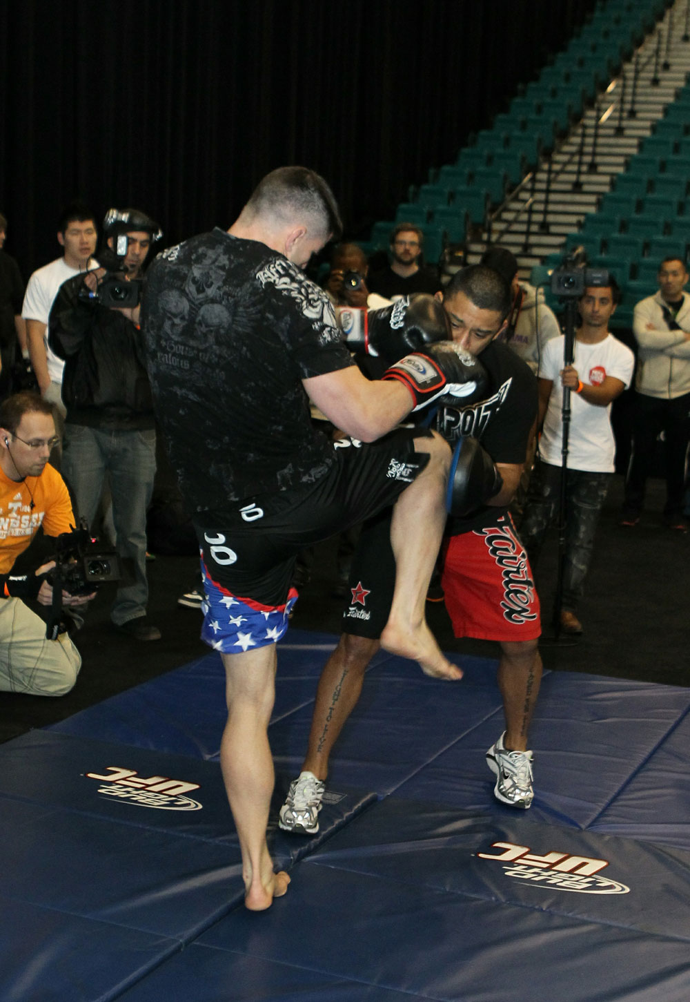 Brian Stann at the UFC 125 Open Workouts.