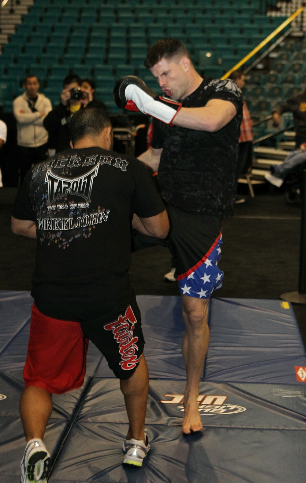 Brian Stann at the UFC 125 Open Workouts.