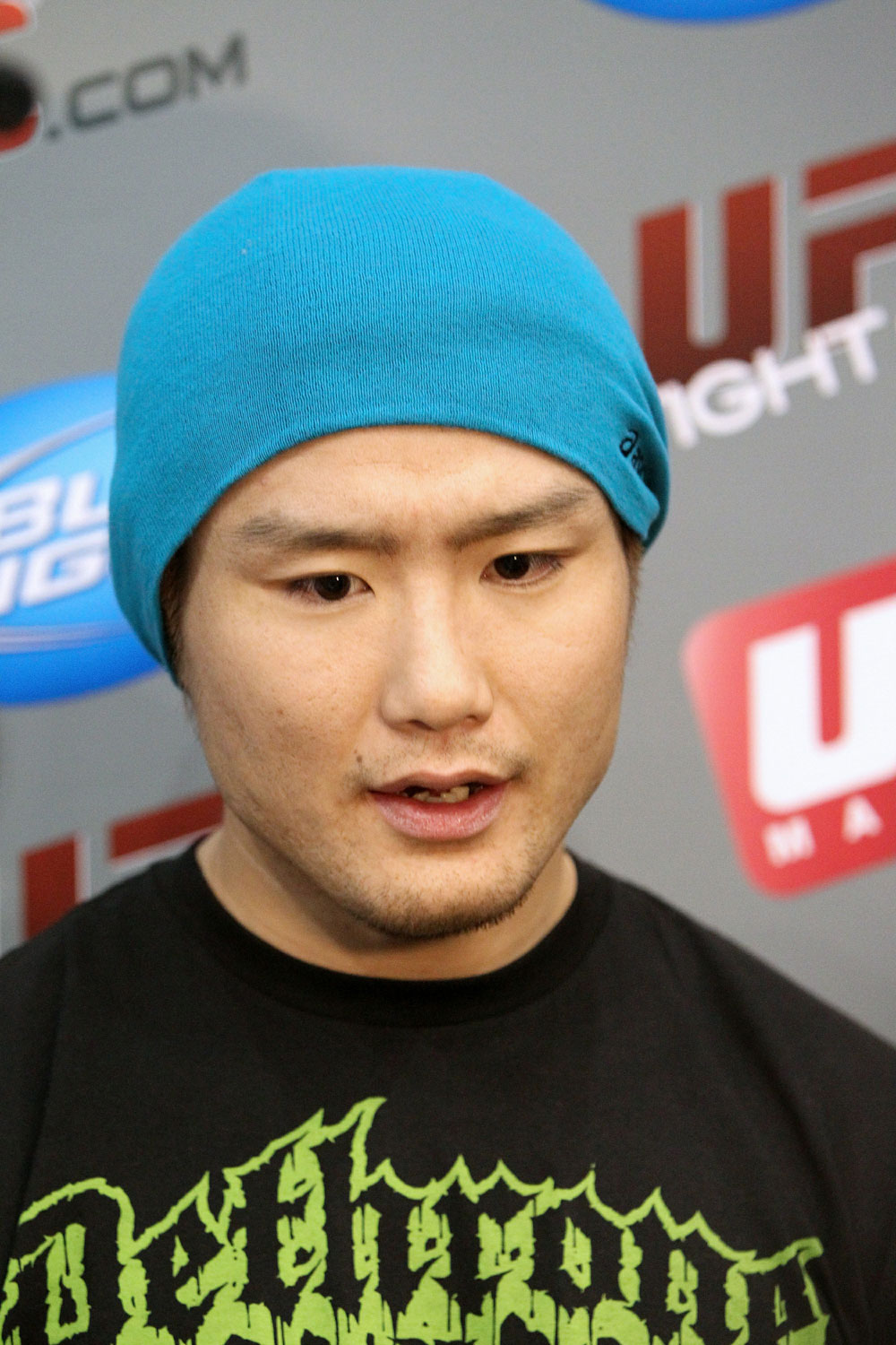 Takanori Gomi at the UFC 125 Open Workouts.