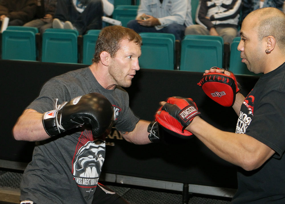 Gray Maynard at the UFC 125 Open Workouts.