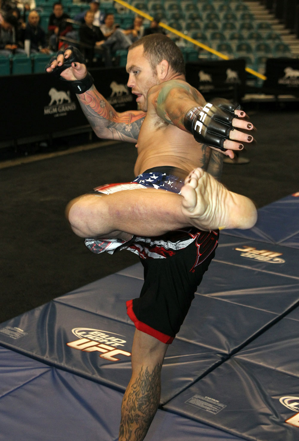 Chris Leben at the UFC 125 Open Workouts.