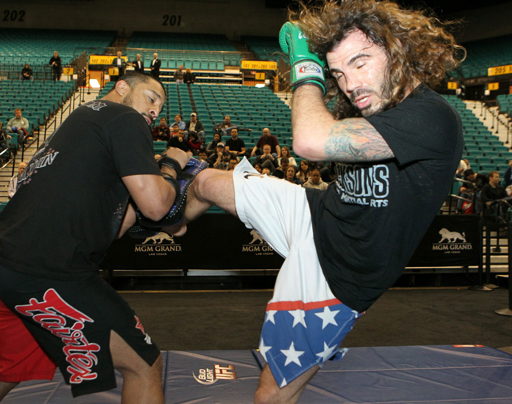 Clay Guida at the UFC 125 Open Workouts.