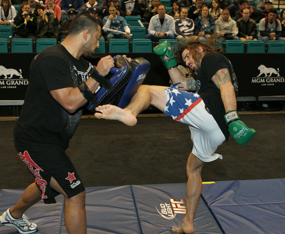 Clay Guida at the UFC 125 Open Workouts.