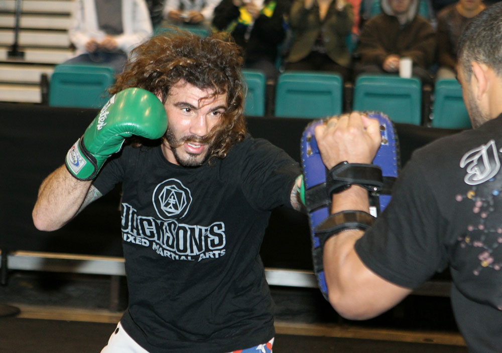 Clay Guida at the UFC 125 Open Workouts.