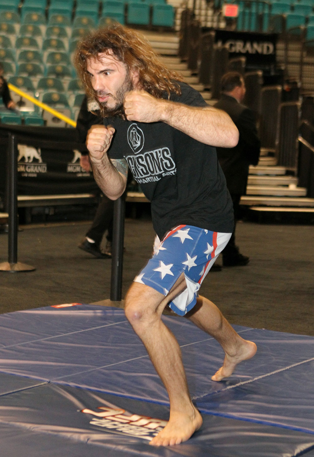 Clay Guida at the UFC 125 Open Workouts.