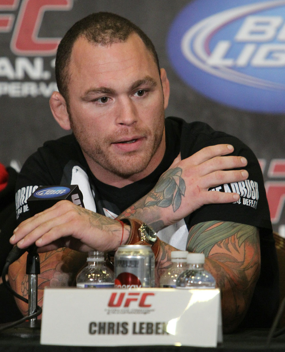 Chris Leben at the UFC 125 Pre-Fight Press Conference.
