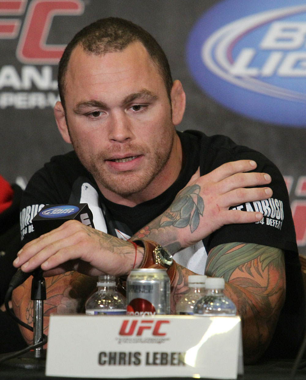 Chris Leben at the UFC 125 Pre-Fight Press Conference.