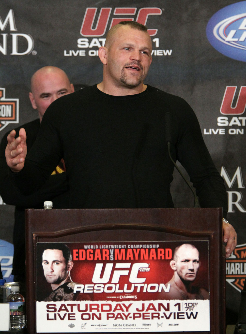Special Guest, Chuck Liddell at the UFC 125 Pre-Fight Press Conference.