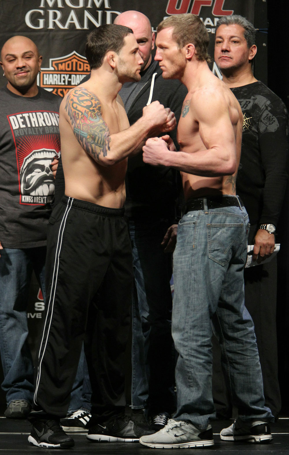 Edgar vs. Maynard at the UFC 125 Weigh-in.