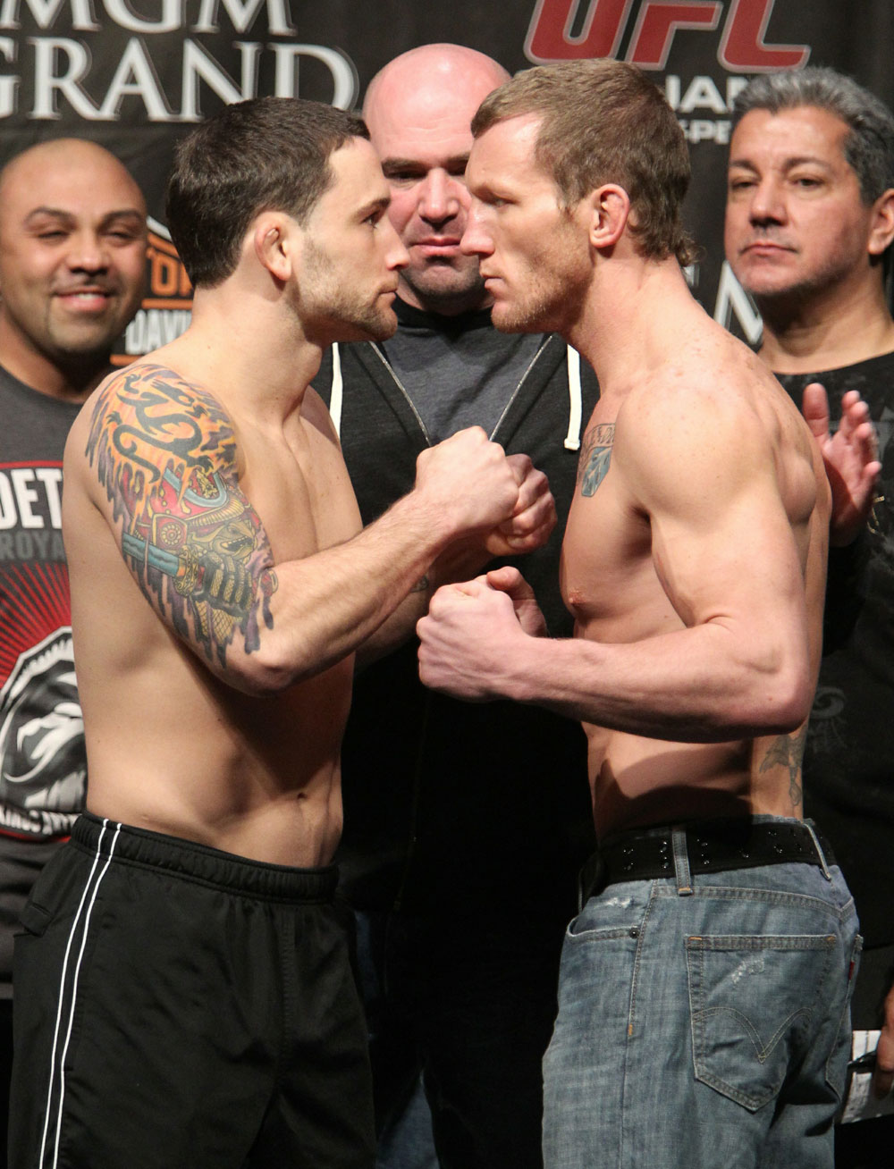Edgar vs. Maynard at the UFC 125 Weigh-in.