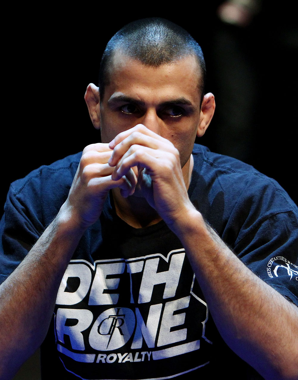 George Sotiropoulos spars during an Open Workout