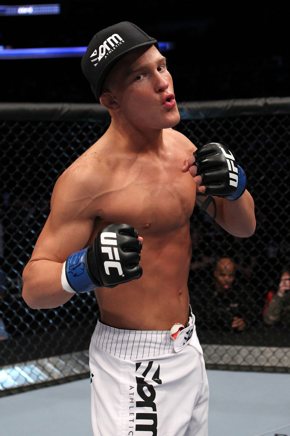 UFC 128: Erik Koch celebrates his win