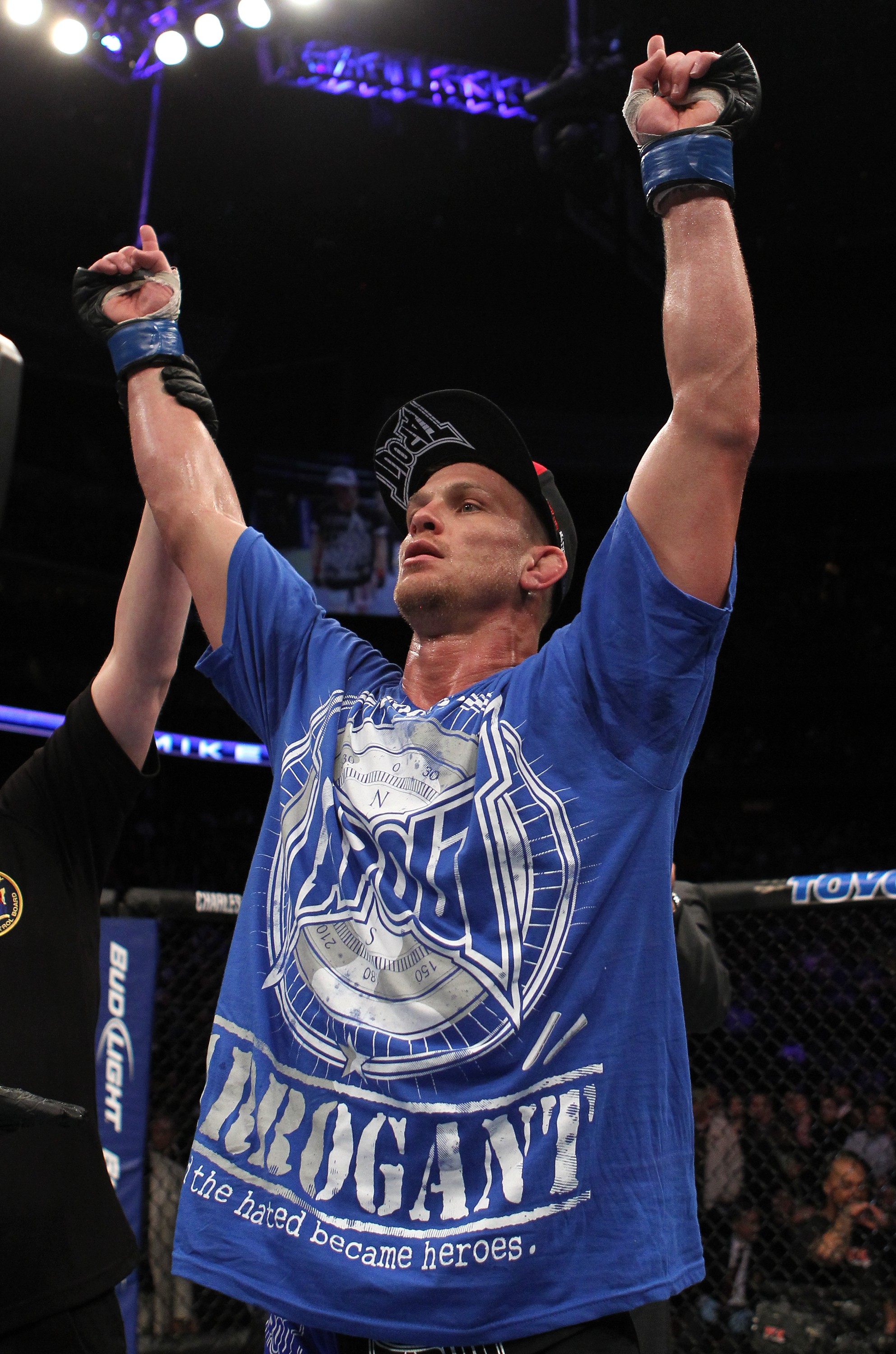 UFC 128: Mike Pyle celebrates his win