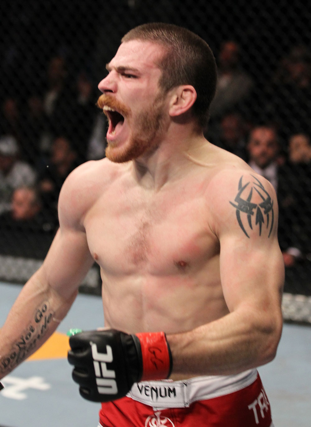 UFC 128: Jim Miller celebrates his win