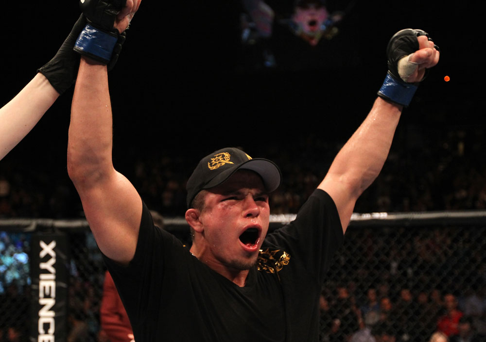 UFC 130: Rick Story celebrates his victory