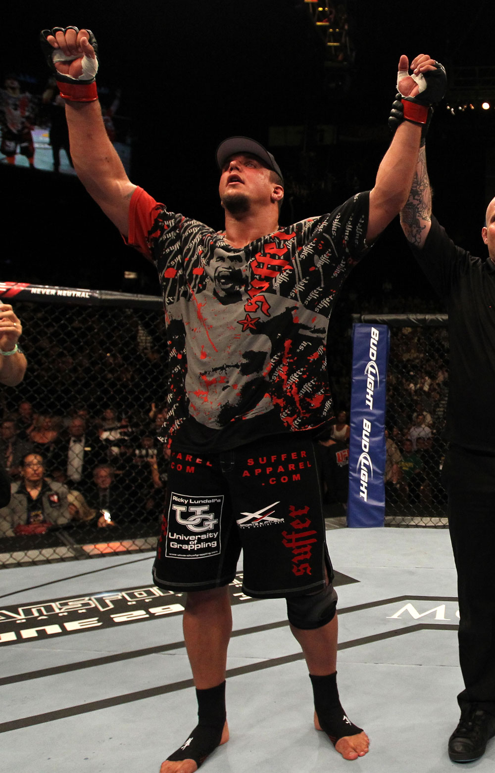 UFC 130: Frank Mir celebrates his win