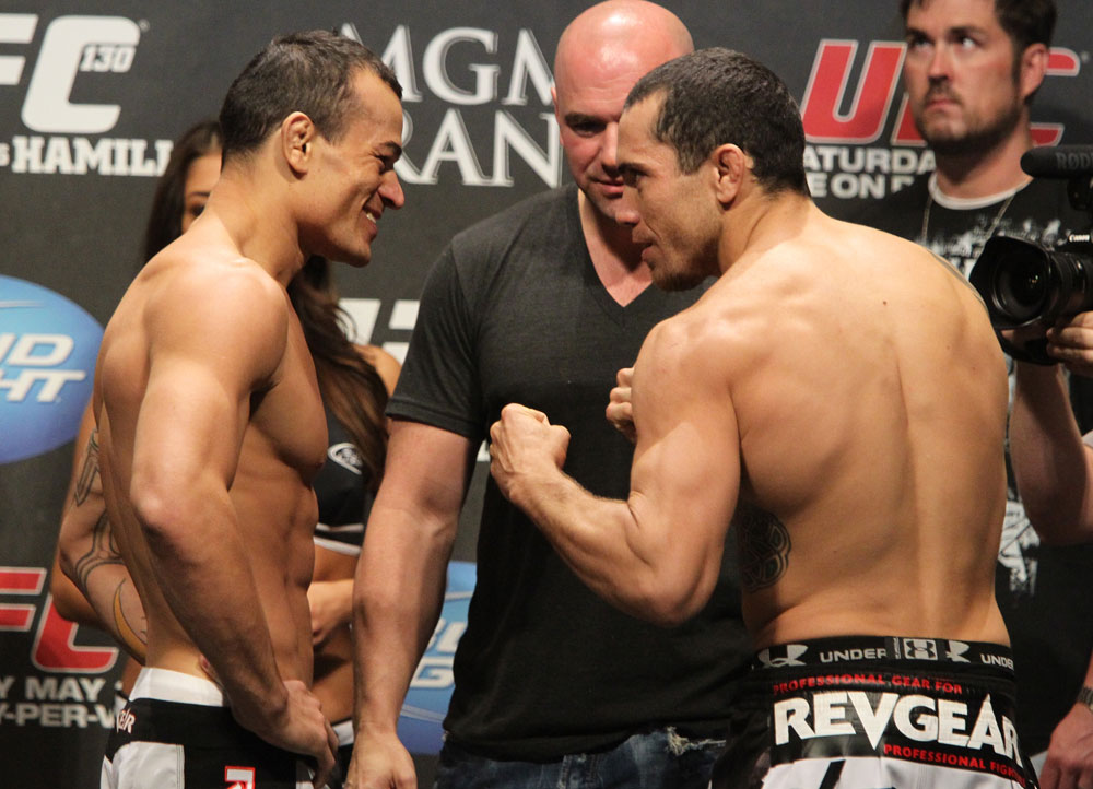 UFC 130 Weigh-ins: Gleison Tibau vs. Rafaello Oliveira