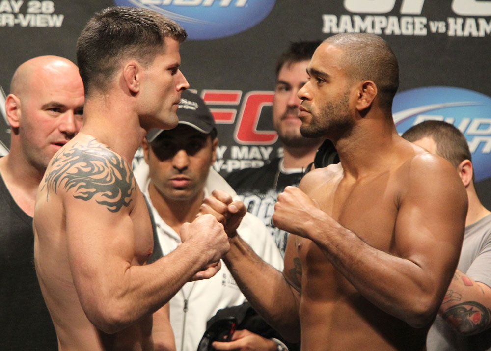 UFC 130 Weigh-ins: Brian Stann vs. Jorge Santiago