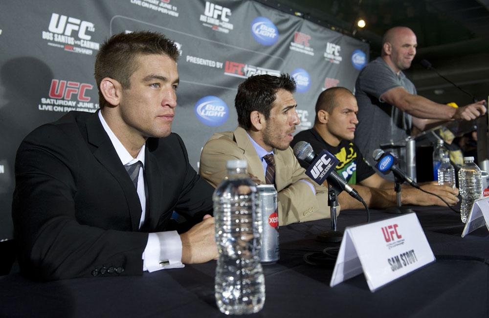 Dana White, Sam Stout, Kenny Florian & Junior dos Santos