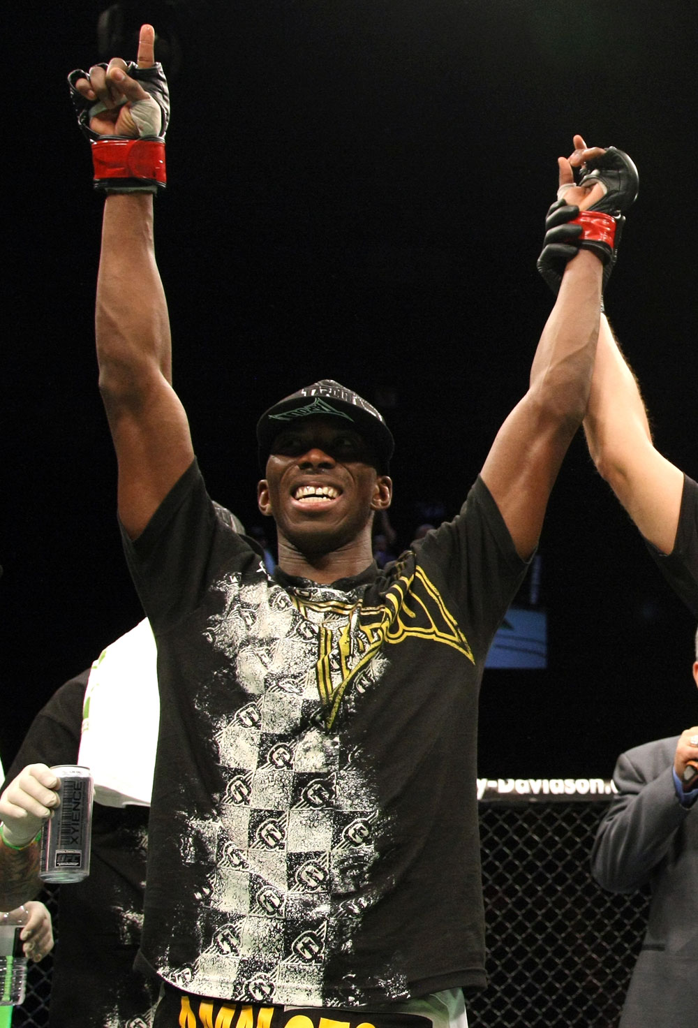 Anthony Njokuani celebrates.